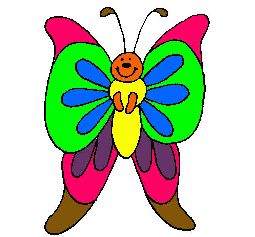 Dibujo de Mariposa pintado por Infantil en Dibujos.net el día 25 ...
