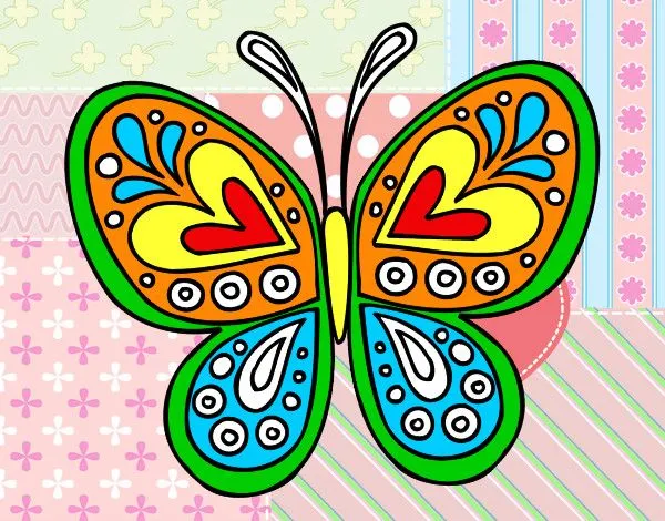 Dibujo de mariposa primavera pintado por Soniar en Dibujos.net el ...