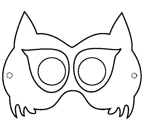 Dibujo de Máscara de mapache para Colorear - Dibujos.net