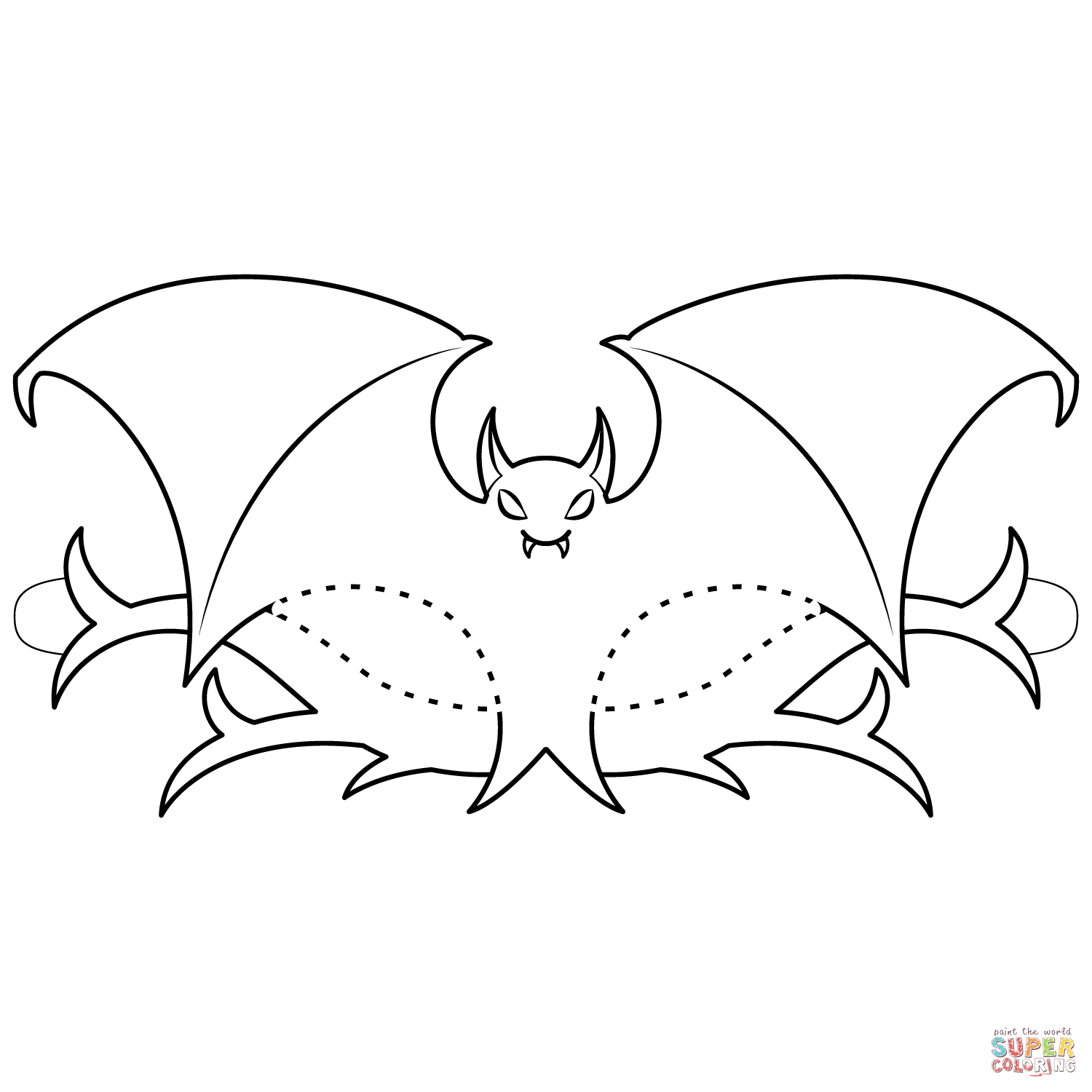 Dibujo de Mascara de murciélago de Halloween para colorear | Dibujos para  colorear imprimir gratis