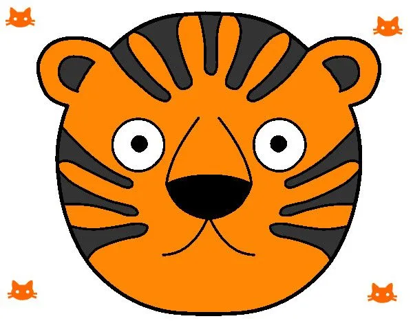 Dibujo de la mascara del tigre pintado por Saris247 en Dibujos.net ...