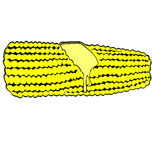 Dibujo de Mazorca de maíz pintado por Choclo en Dibujos.net el día ...