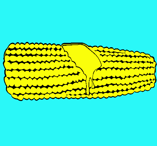 Dibujo de Mazorca de maíz pintado por Jojoto en Dibujos.net el día ...