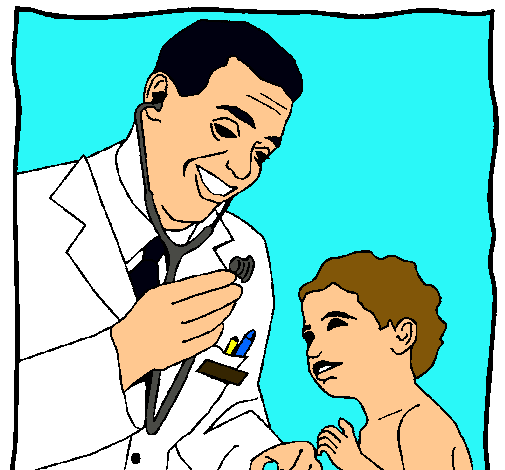 Dibujo de Médico con el estetoscopio pintado por Salud en Dibujos ...