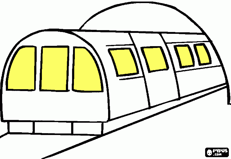 Metro dibujo para colorear - Imagui