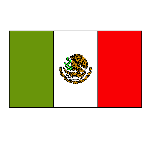 Dibujo de México pintado por Bandera en Dibujos.net el día 14-02 ...