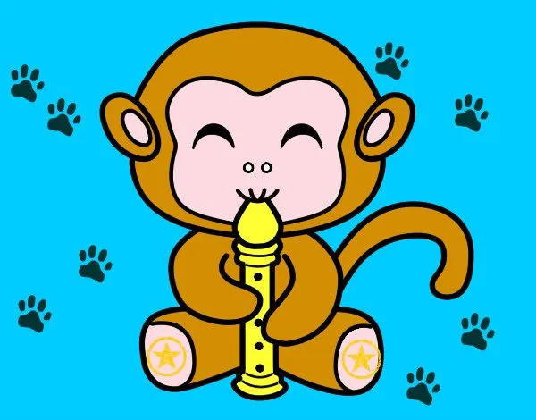 Dibujo de monkey monito pintado por Guaycris4 en Dibujos.net el ...