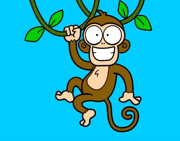 Dibujo de Mono colgado pintado por Juanjojm en Dibujos.net el día ...