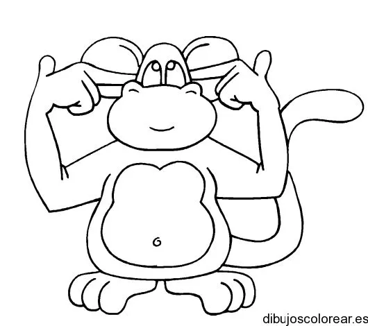 Dibujo de un mono | Dibujos para Colorear