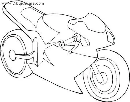 Dibujo de Moto de Carreras | Dibujos de Motos para Pintar ...