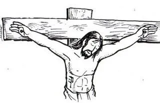 Dibujo de la Muerte de Jesús para colorear