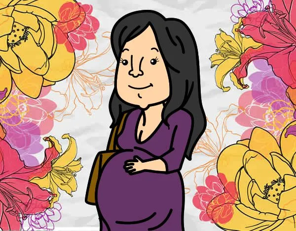 Dibujo de Mujer embarazada pintado por Geraliz en Dibujos.net el ...