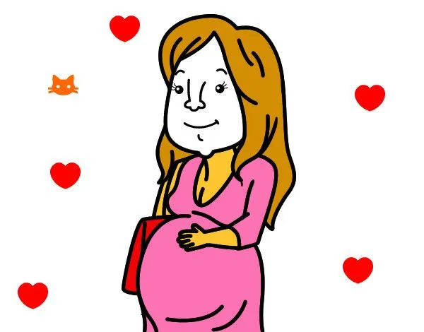 Dibujo de Mujer embarazada pintado por Lorgia en Dibujos.net el ...