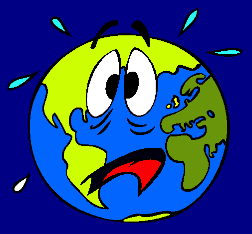 Dibujo de Mundo asustado pintado por Planetas en Dibujos.net el ...