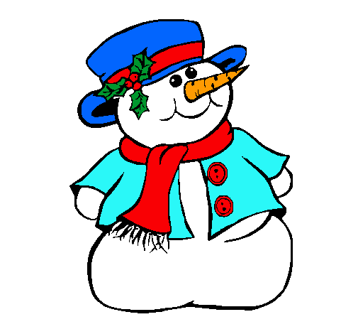 Dibujo de Muñeco de nieve II pintado por Navidad en Dibujos.net el ...
