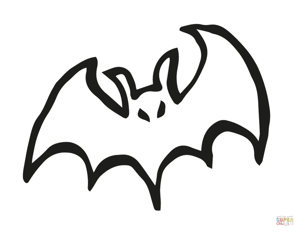 Dibujo de Murciélago aterrador de Halloween para colorear | Dibujos para colorear imprimir gratis Dibujo de Murciélago aterrador de Halloween para colorear | Dibujos para colorear imprimir gratis