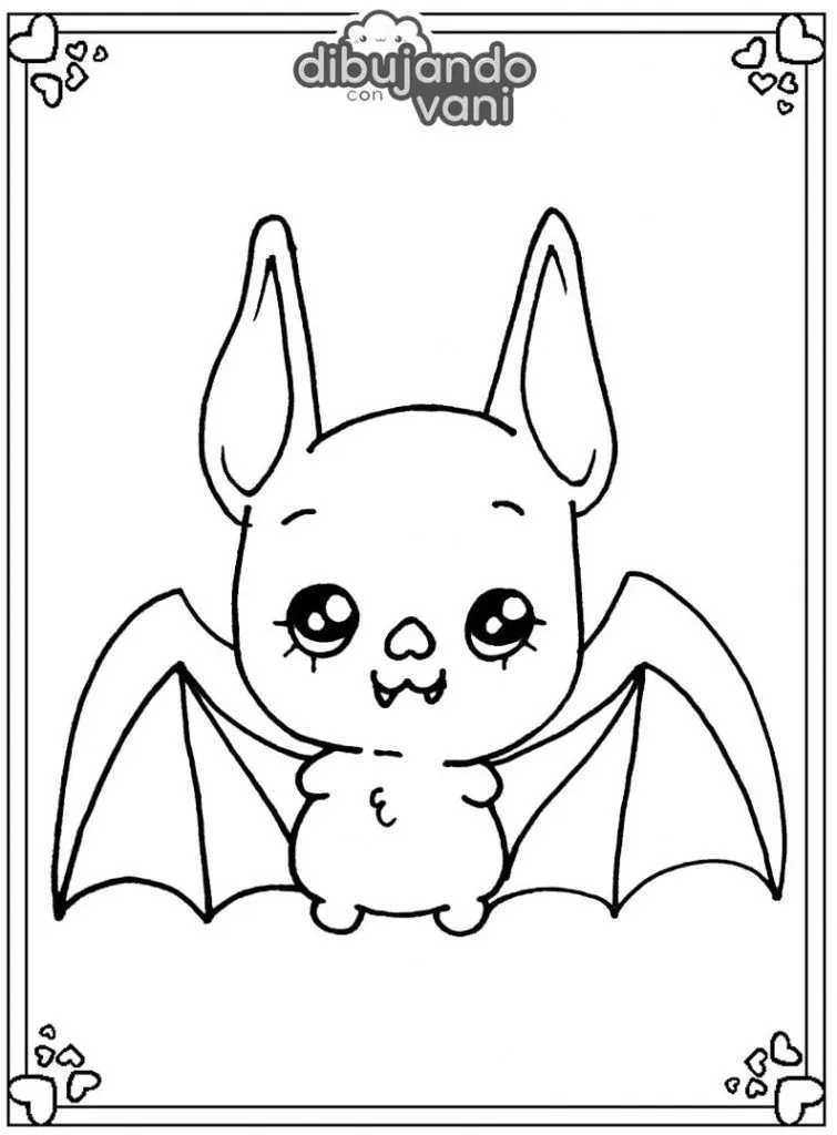 Dibujo de un murcielago de halloween para imprimir - Dibujando con Vani Dibujo de un murcielago de halloween para imprimir - Dibujando con Vani