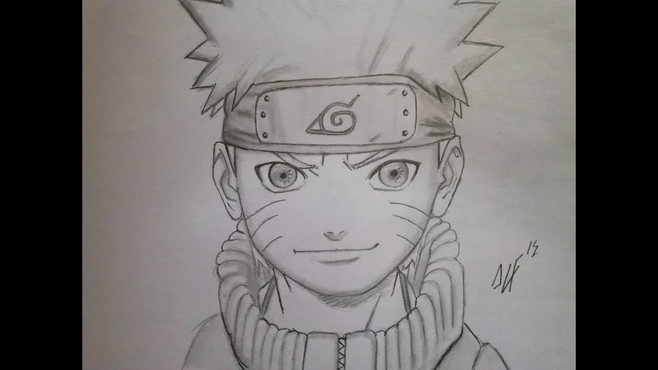 DIBUJO NARUTO. Naruto speed drawing, dibuja rapido a Naruto. Como ...