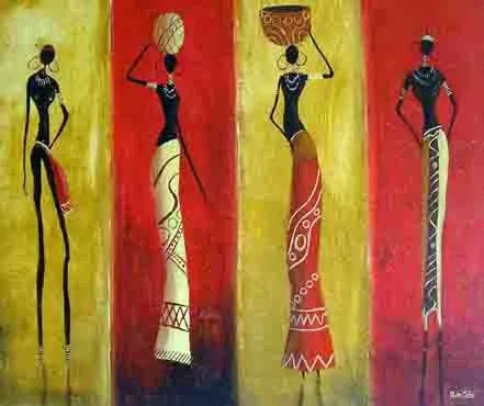 Cuadros etnicos mujeres africanas - Imagui