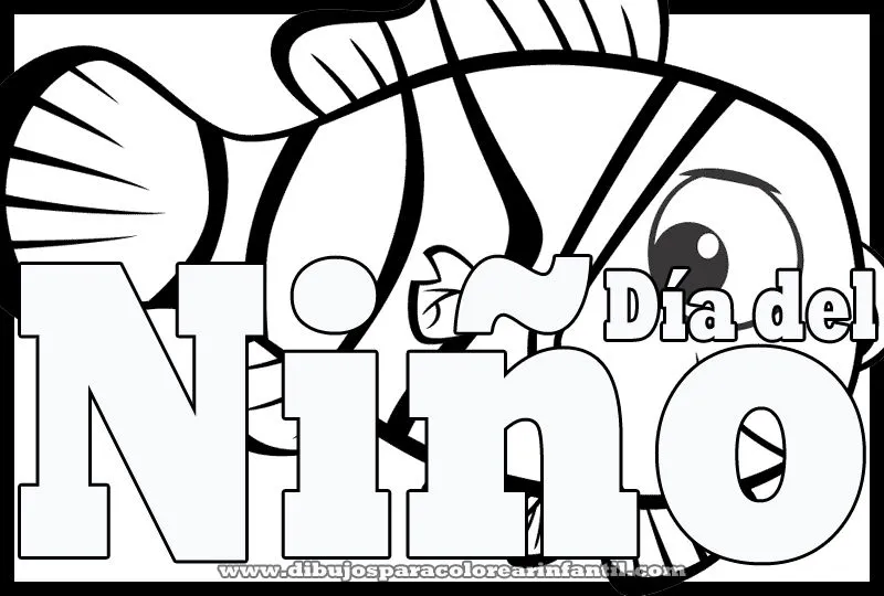 Dibujo de Nemo para el dia del niño colorear ~ Dibujos para ... Dibujo de Nemo para el dia del niño colorear ~ Dibujos para ...