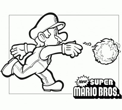 Dibujo de New Super Mario Bros. Dibujo para colorear de New Super ...