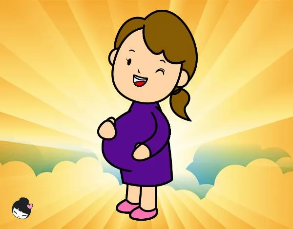 Dibujo de Niña Embarazada pintado por Clarismile en Dibujos.net el ...