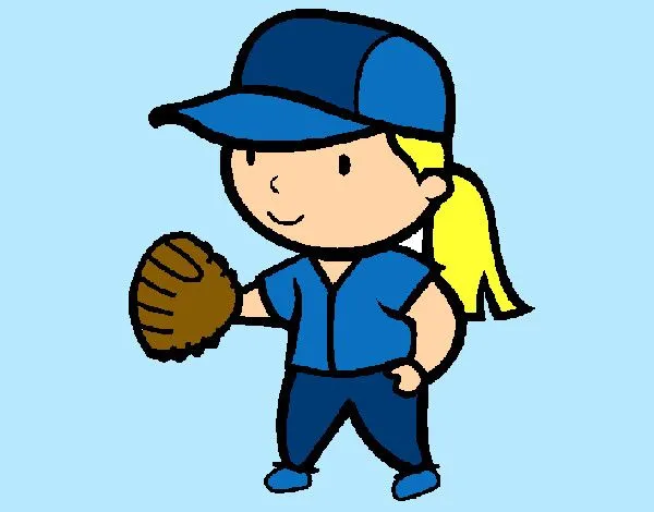 Dibujo de niña jugando beisbol pintado por Princesa84 en Dibujos ...