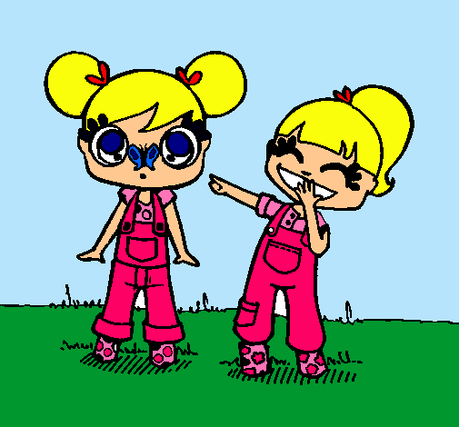 Dibujo de Niñas pintado por Nathalanya en Dibujos.net el día 06-12 ... Dibujo de Niñas pintado por Nathalanya en Dibujos.net el día 06-12 ...