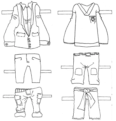 Dibujos para colorear de ropa de niños - Imagui