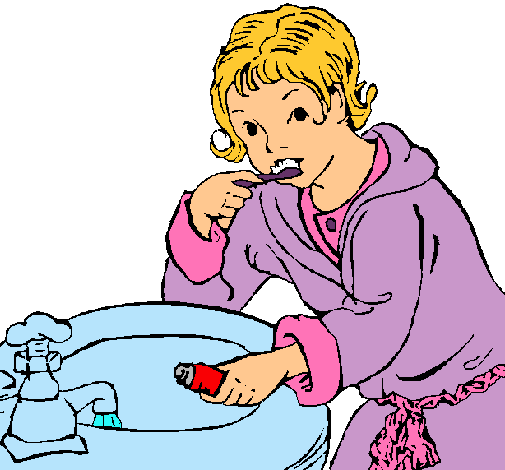 Dibujo de Niño lavándose los dientes pintado por Elisa en Dibujos ...