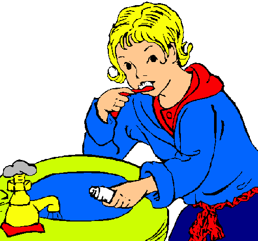 Dibujo de Niño lavándose los dientes pintado por Javier en Dibujos ...