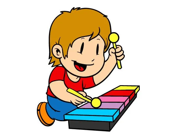Dibujo de Niño con xilófono pintado por Lukittty en Dibujos.net el ...
