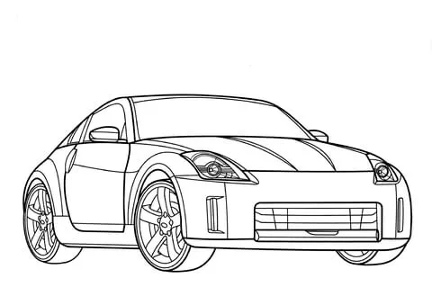 Dibujo de Nissan 350z para colorear | Dibujos para colorear ...