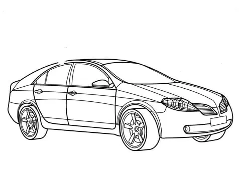 Dibujo de Nissan Primera para colorear | Dibujos para colorear ...
