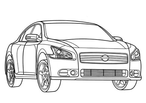 Dibujo de Nissan Máxima para colorear | Dibujos para colorear ...