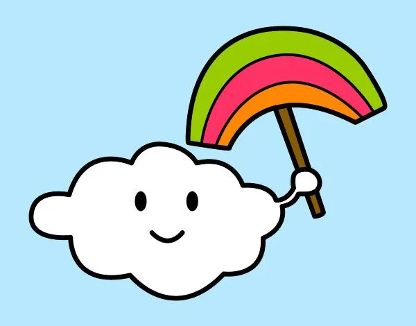 Dibujo de Nube con arcoiris pintado por Celiacyrus en Dibujos.net ...