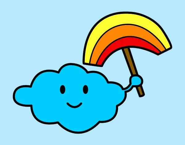 Dibujo de Nube con arcoiris pintado por Tanxita en Dibujos.net el ...