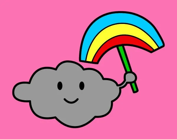 Dibujo de Nube con arcoiris pintado por Tinita_27 en Dibujos.net ...