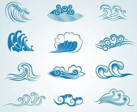 Como dibujar olas de mar - Imagui