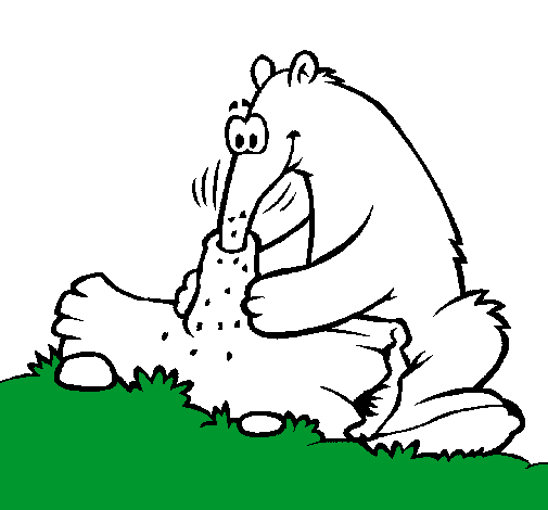 Dibujo de Oso hormiguero comiendo pintado por Pasto en Dibujos.net ... Dibujo de Oso hormiguero comiendo pintado por Pasto en Dibujos.net ...