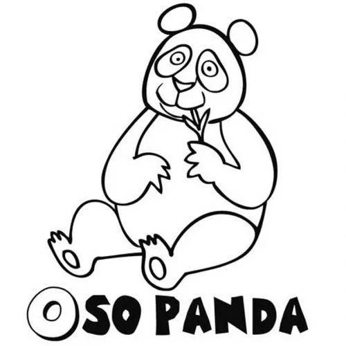 Dibujo de Oso Panda para pintar - Dibujos para colorear de ...