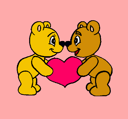 Dibujo de Osos enamorados pintado por Corazondeoso en Dibujos.net ... Dibujo de Osos enamorados pintado por Corazondeoso en Dibujos.net ...
