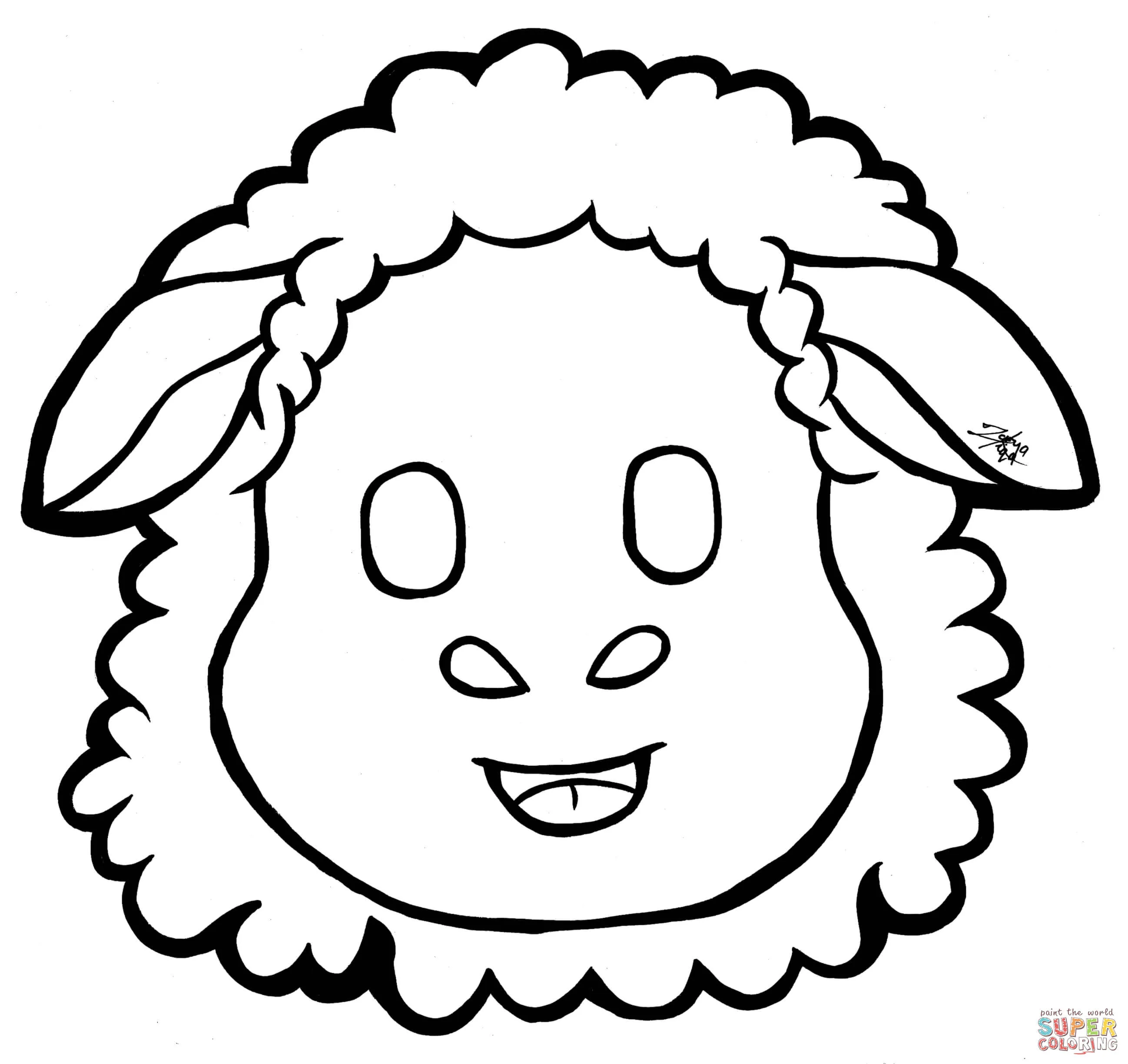 Dibujo de Oveja para colorear | Dibujos para colorear imprimir gratis Dibujo de Oveja para colorear | Dibujos para colorear imprimir gratis