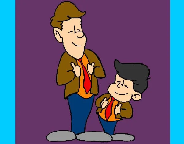 Dibujo de Padre e Hijo pintado por Marianiiis en Dibujos.net el ... Dibujo de Padre e Hijo pintado por Marianiiis en Dibujos.net el ...