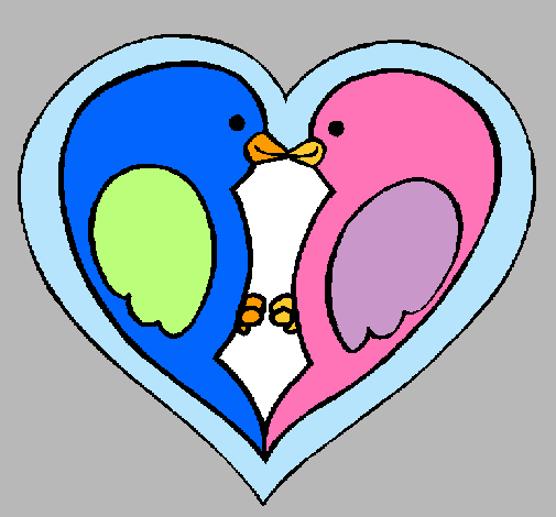 Dibujo de Pajaritos enamorados pintado por Pajaritos en Dibujos ...