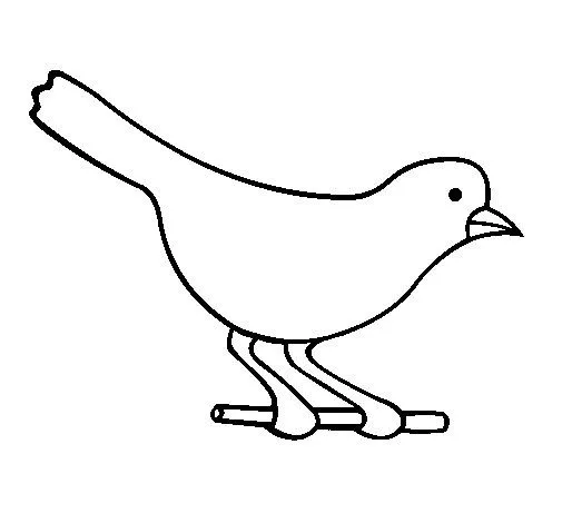 Dibujo de Pájaro 4 para Colorear - Dibujos.net