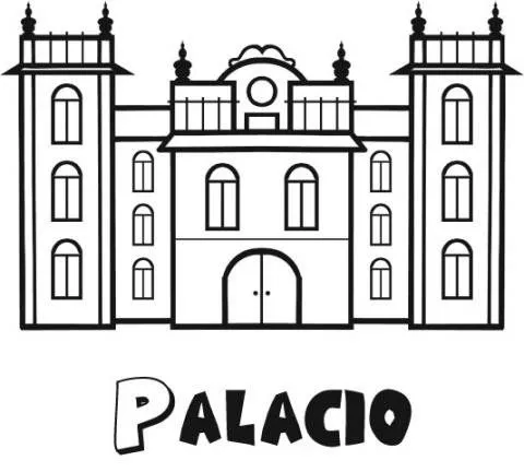 Palacio para colorear - Imagui