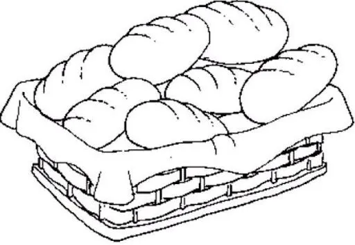 Dibujo de pan para colorear - Imagui