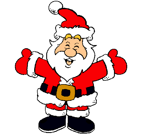Dibujo de Papa Noel feliz pintado por Jacaranda en Dibujos.net el ...