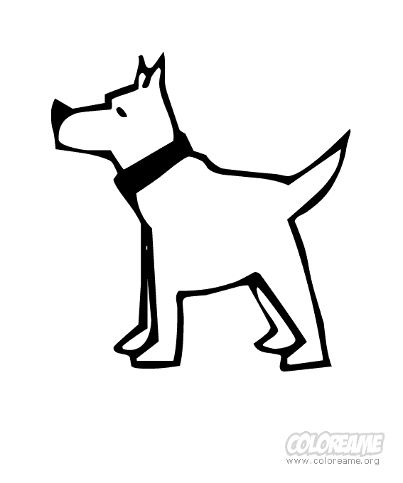 dibujo-para-colorear-de-un-perro | Txevilustraciones